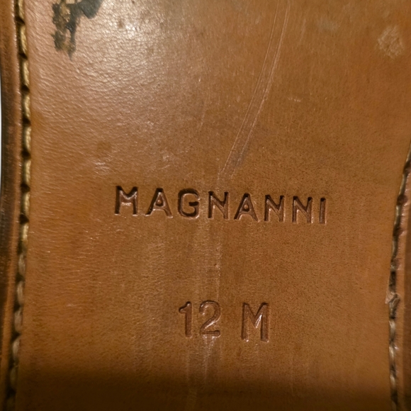 MAGNANNI Men's Marco II Monk Strap Leather Dress Shoes - Size 12 - Picture 9 of 9